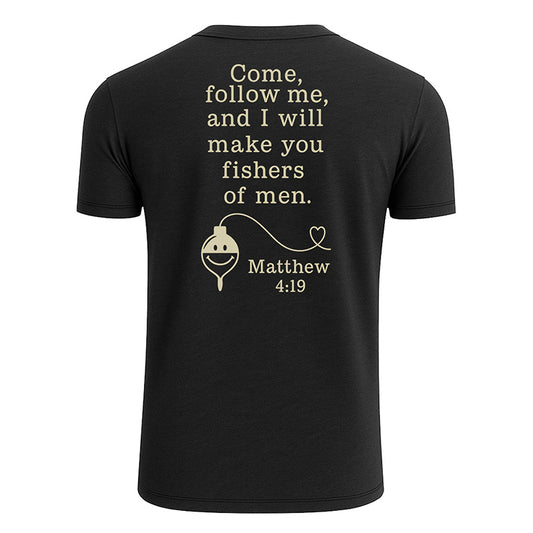 Personalized Christian Fishing T-Shirt - Matthew 4:19