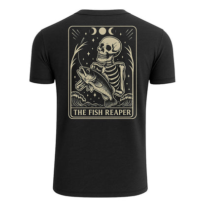 Skeleton The Fish Reaper Tarot T-shirt