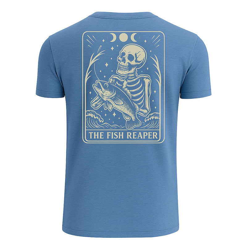 Skeleton The Fish Reaper Tarot T-shirt