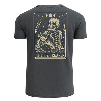 Skeleton The Fish Reaper Tarot T-shirt