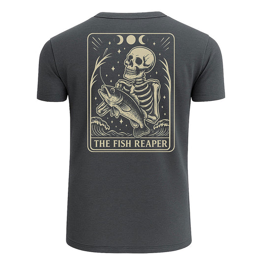 Skeleton The Fish Reaper Tarot T-shirt