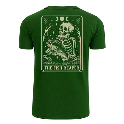 Skeleton The Fish Reaper Tarot T-shirt
