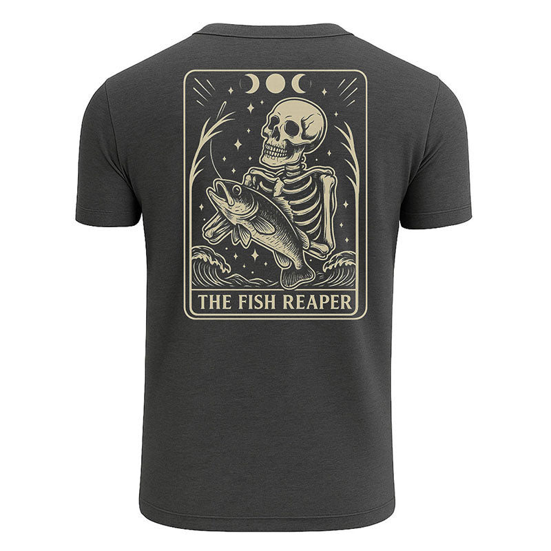 Skeleton The Fish Reaper Tarot T-shirt