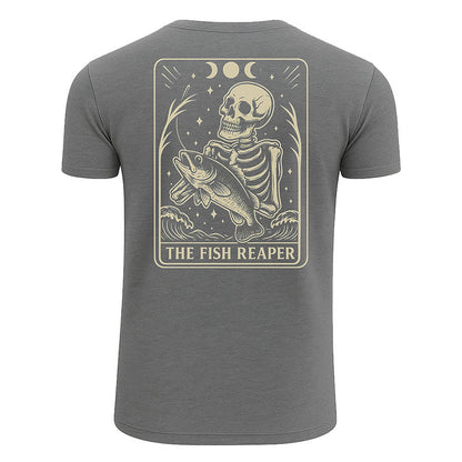Skeleton The Fish Reaper Tarot T-shirt