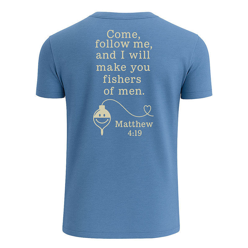 Personalized Christian Fishing T-Shirt - Matthew 4:19