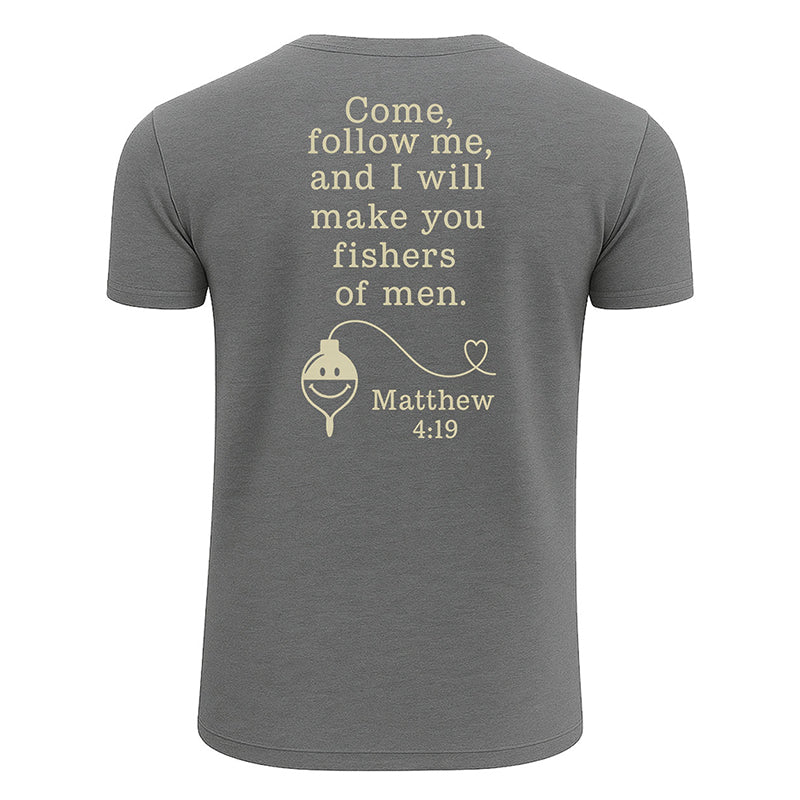 Personalized Christian Fishing T-Shirt - Matthew 4:19