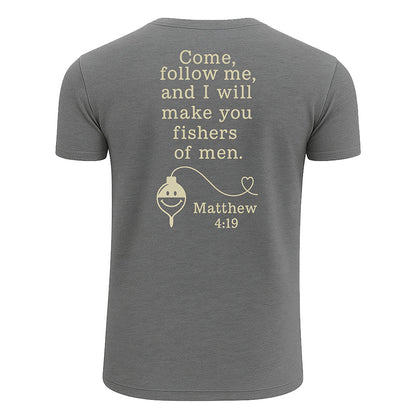 Personalized Christian Fishing T-Shirt - Matthew 4:19